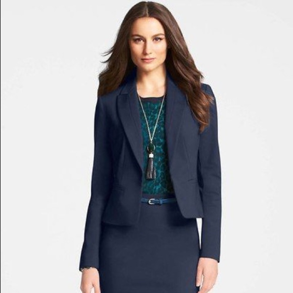 Navy Ann Taylor Blazer